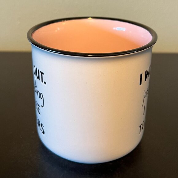 Hazel & Co. "I WORK OUT. Just Kidding I CHASE TODDLERS" Wide-Mouth Camping Mug - Picture 4 of 8